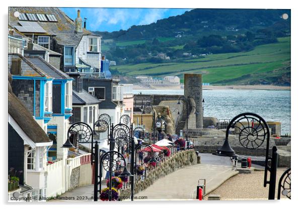 Lyme Regis Acrylic by Alison Chambers