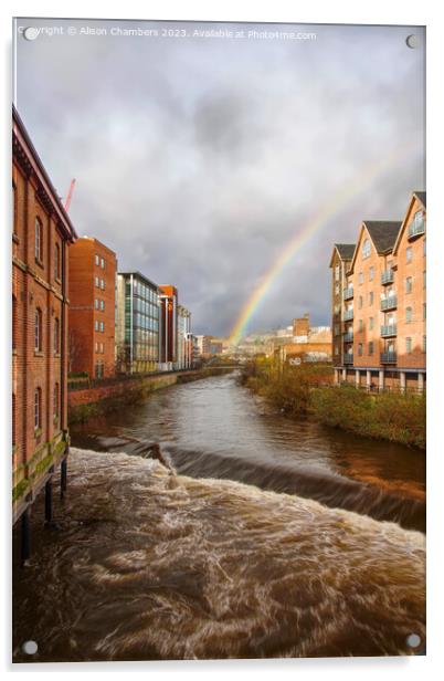 Sheffield  Acrylic by Alison Chambers