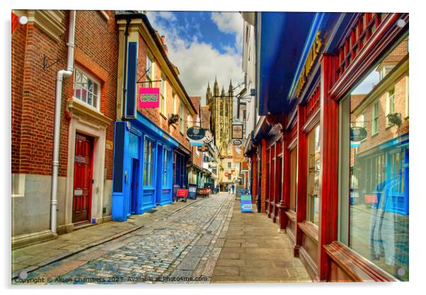 Canterbury Cathedral  Acrylic by Alison Chambers