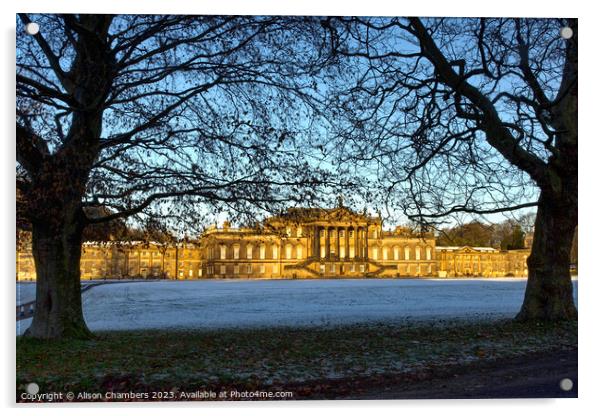 Wentworth Woodhouse  Acrylic by Alison Chambers