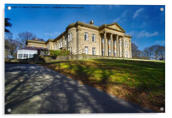 The Mansion Roundhay Park Acrylic by Alison Chambers