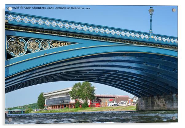 Nottingham Forest Football Club Acrylic by Alison Chambers