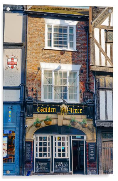 The Golden Fleece York Acrylic by Alison Chambers