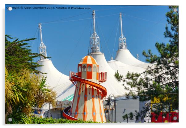 Butlins Resort Minehead  Acrylic by Alison Chambers