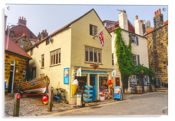 Robin Hoods Bay Acrylic by Alison Chambers