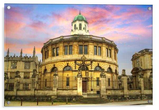 Oxford Sheldonian Theatre Acrylic by Alison Chambers