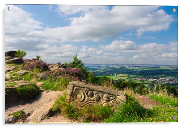 Otley Chevin Sculpture Trail Acrylic by Alison Chambers