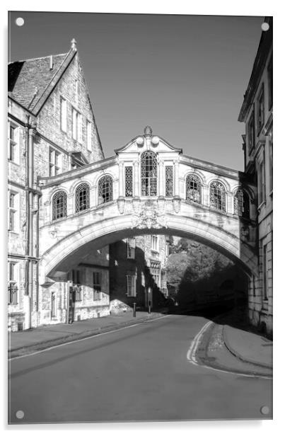 Oxford Bridge Of Sighs Acrylic by Alison Chambers