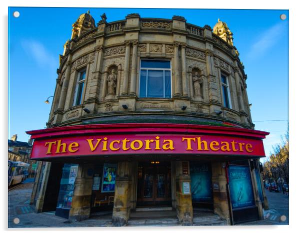 The Victoria Theatre Halifax Acrylic by Alison Chambers