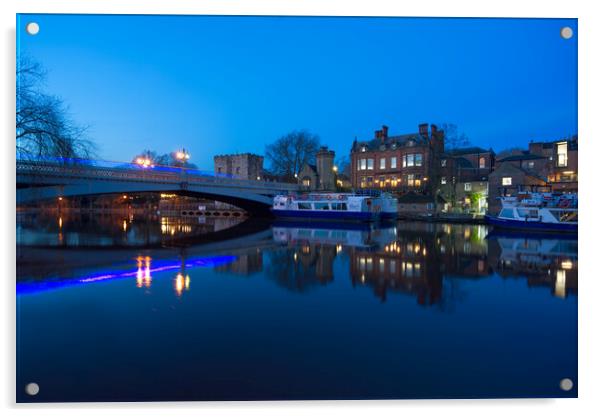 York River Ouse Acrylic by Alison Chambers