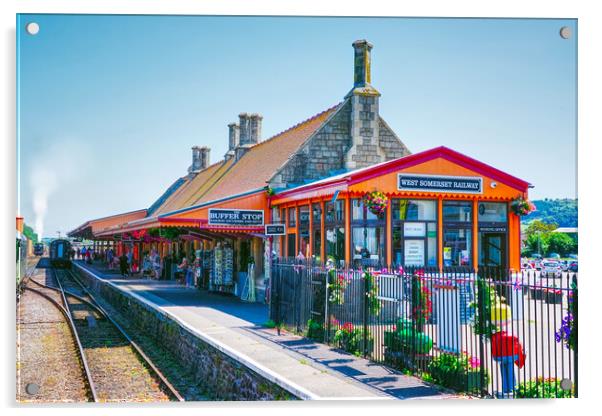 West Somerset Railway  Acrylic by Alison Chambers