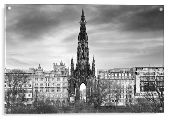 The Scott Monument  Acrylic by Alison Chambers