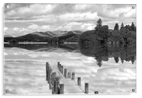Lake Windermere  Acrylic by Alison Chambers