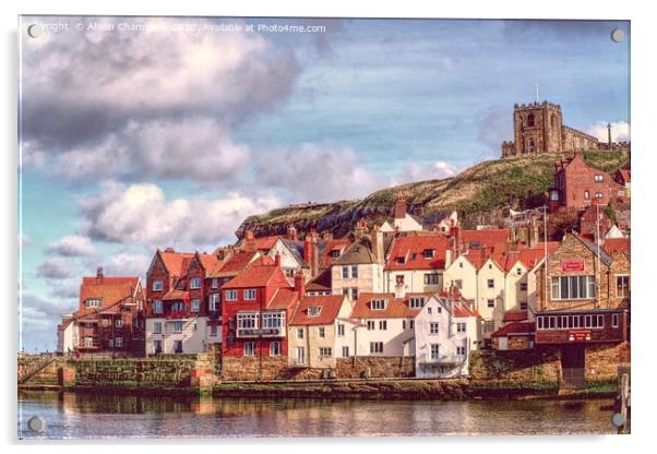 Whitby Yorkshire Coast  Acrylic by Alison Chambers