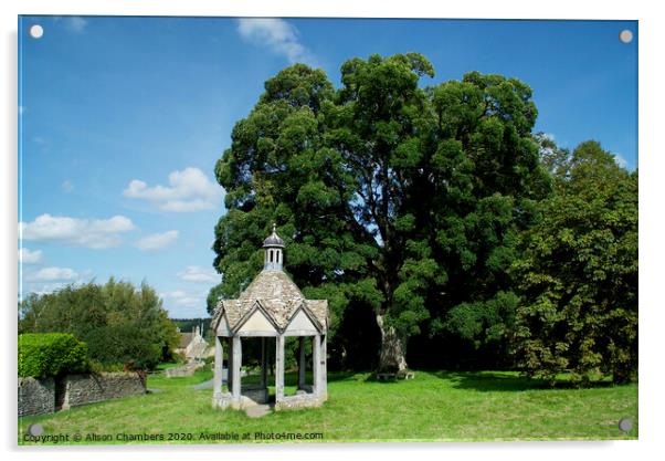 Farmington Pump House Acrylic by Alison Chambers