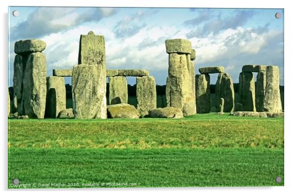 Stonehenge Acrylic by David Mather