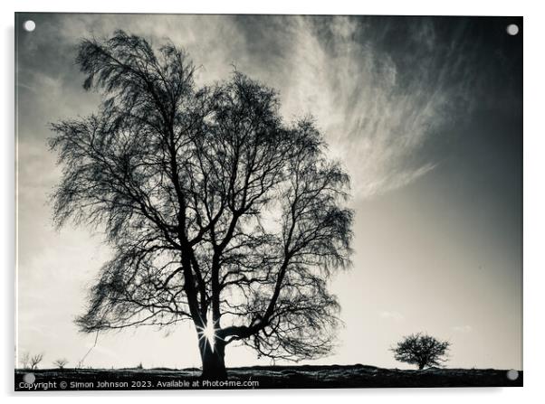 Big tree, Little tree Acrylic by Simon Johnson