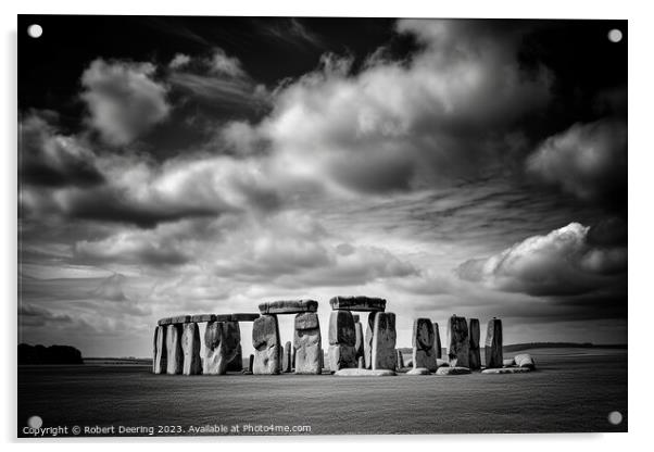 Stonehenge Revisited Acrylic by Robert Deering