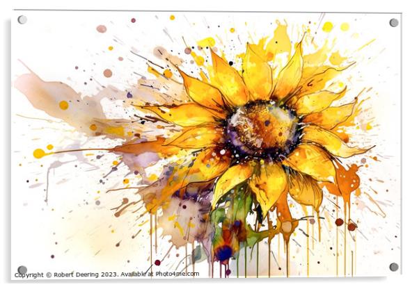 Comb Flower Acrylic by Robert Deering