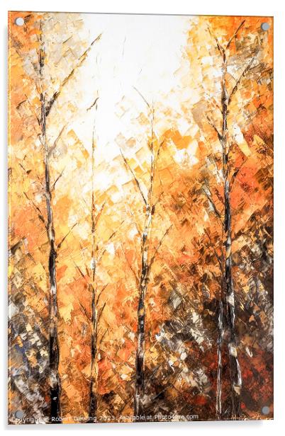 fall in the forest Acrylic by Robert Deering