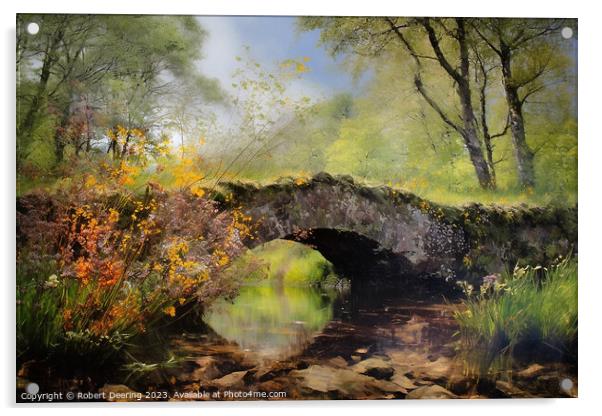 Stone Bridge Acrylic by Robert Deering