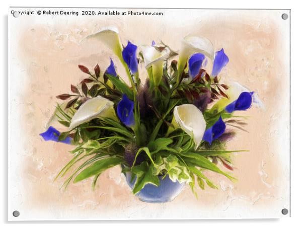 Lily arrangement Acrylic by Robert Deering