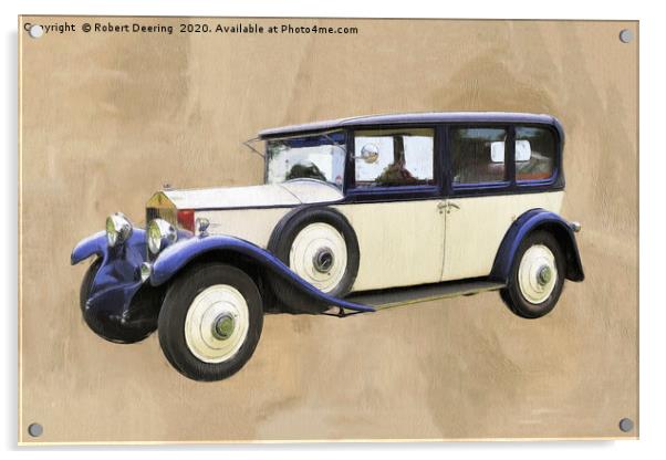 1929 Rolls Royce Phantom 1 Saloon Acrylic by Robert Deering