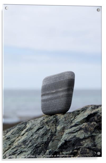 Bow of Stone, Nefyn, Llyn Peninsula Acrylic by Liam Neon