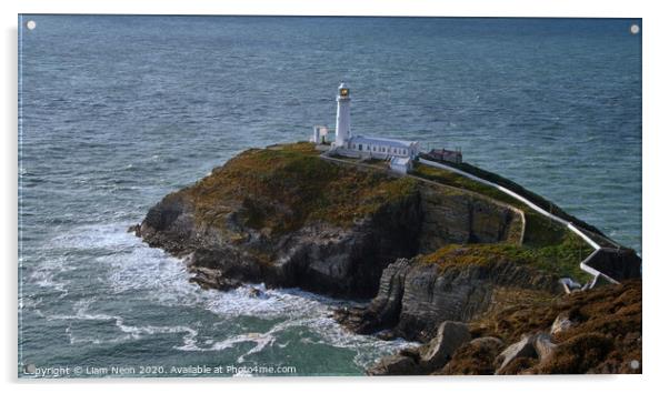 South Stack Lighthouse, Anglesey Acrylic by Liam Neon
