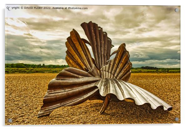 The Scallop at Aldburgh Acrylic by DAVID FLORY