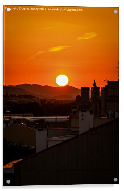 Spanish sunrise Acrylic by Aimie Burley