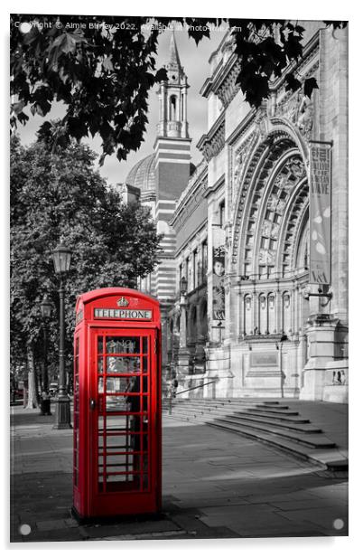 Vibrant London Icon Acrylic by Aimie Burley
