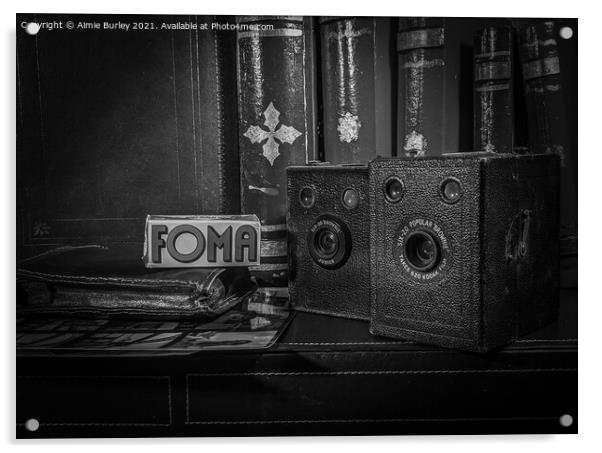 Vintage brownie camera  Acrylic by Aimie Burley