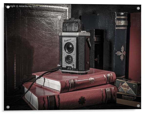 Old camera  Acrylic by Aimie Burley