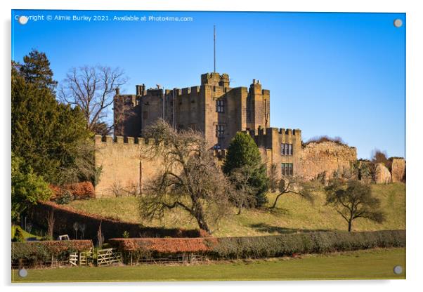 English Castle  Acrylic by Aimie Burley