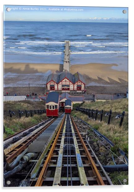 Saltburn by the sea  Acrylic by Aimie Burley