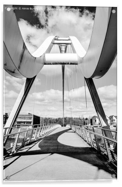 Infinity bridge, Stockton  Acrylic by Aimie Burley