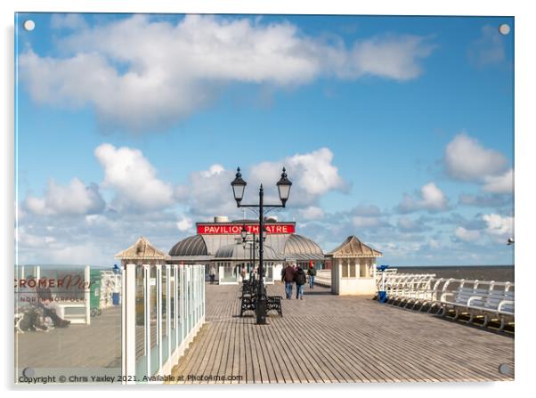 Cromer pier, Norfolk Acrylic by Chris Yaxley