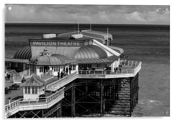 The Pavilion Theater on Cromer Pier Acrylic by Chris Yaxley