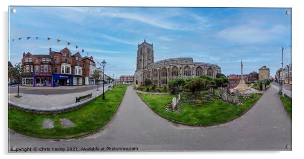 Cromer Church, Norfolk Acrylic by Chris Yaxley