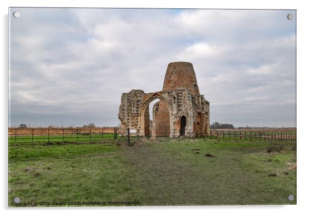 St Benet’s Abbey, Norfolk Broads National Park Acrylic by Chris Yaxley