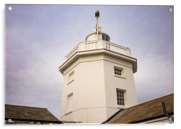 Cromer lighthouse, Norfolk coast Acrylic by Chris Yaxley