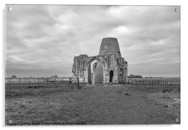 St Benet’s Abbey, Norfolk Acrylic by Chris Yaxley