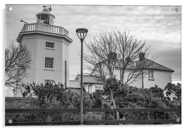 Cromer lighthouse, North Norfolk Coast Acrylic by Chris Yaxley