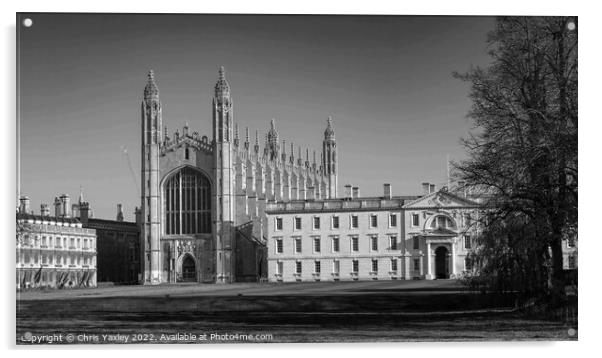 Kings College, Cambridge Acrylic by Chris Yaxley