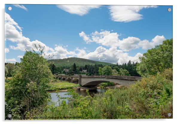 Bridge over the River Dee Acrylic by Chris Yaxley