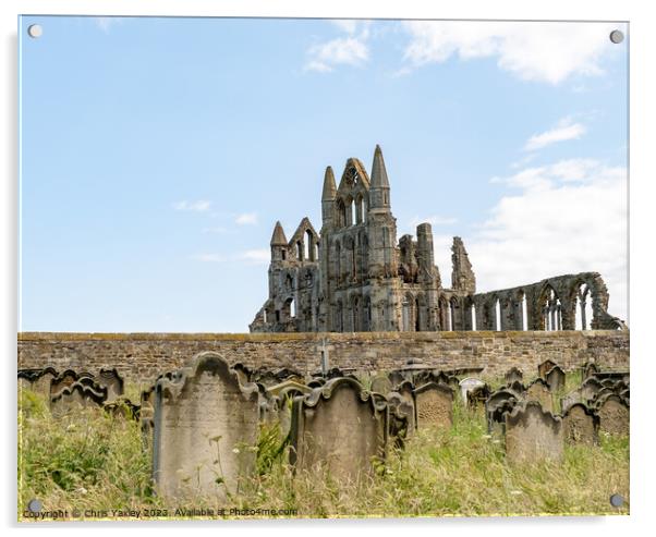 Whitby Abbey Acrylic by Chris Yaxley