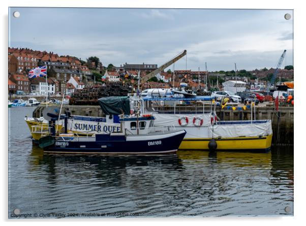 Whitby harbour, North Yorkshire Acrylic by Chris Yaxley