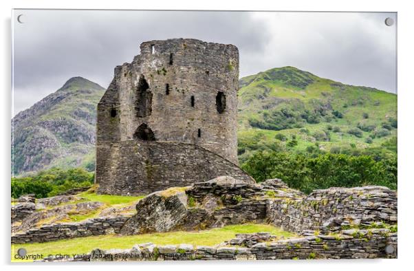Dolbardan Castle - Protector of the Llanberis Pass Acrylic by Chris Yaxley