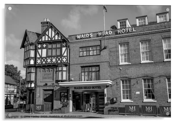 Maids Head Hotel, Norwich - The oldest hotel in th Acrylic by Chris Yaxley